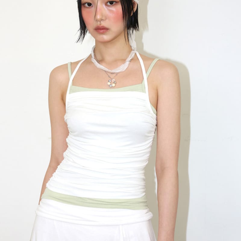 MEENDERI SHEER WRYNKLE SCARF - IVORY