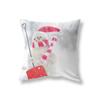 Home Decor Cute Snowman Christmas Theme Print Pattern Polyester Cushion Cover Living Room Sofa Decor Throw Pillow Cover