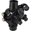 Thermostat Housing Assembly Replacement for BMW 135i 2011-2013, No.11537601158 Plastic Metal Black 1 Pc