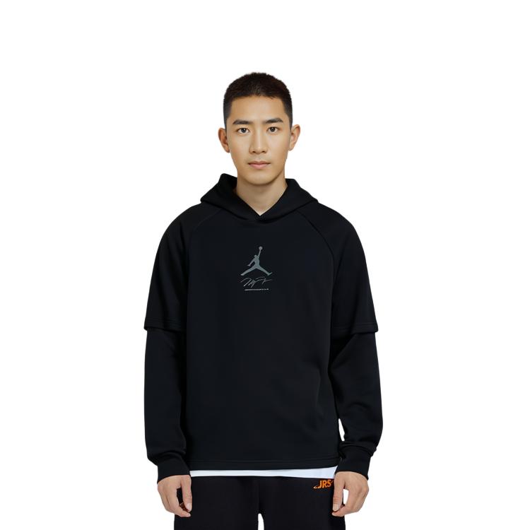 Jordan Sweatshirts Men's Black Hooded Moderate Regular DV9782-010
