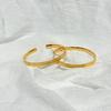 Gold Plated Bangle With Sparkling Crushed Ice Texture And Comfort Fit Design Perfect For Daily Wear Anniversary Party Gift