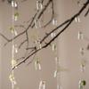 Wind Chimes Style Decor Glass Vase Strings Hanging Vase With Bottle Jelly Glass Bottle String Decoration Pendant