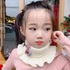 Spring Autumn Kids Neckerchief Solid Color Children Knit Wool O Ring Neck Collar Boy Girl Outdoor Protect Winter Warm Baby Scarf