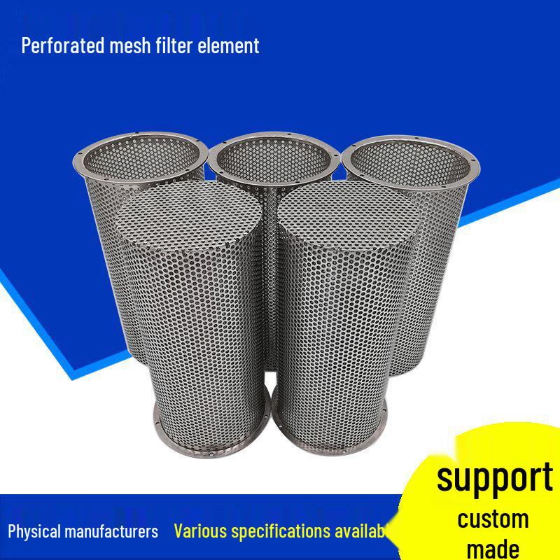 316 Stainless Steel Round Perforated Mesh Filter Element