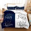 Digital Printing Three-Piece Set Couple Size Quilt Cover 3D