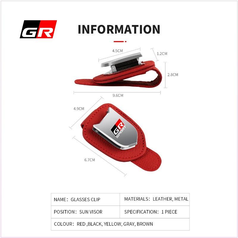 Car Sunglasses Protect Storage Cases Sun Visor Glasses Box Car Styling for Toyota Trd Gr Chr Corolla Yaris Rav4 E150 E120 Land Cruiser