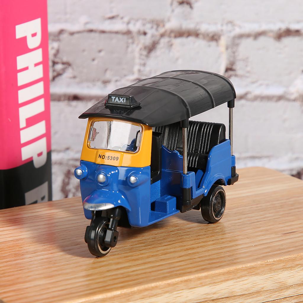 Alloy Tricycle Car Model Highly Simulation Children Vehicles Toy with Sliding Function