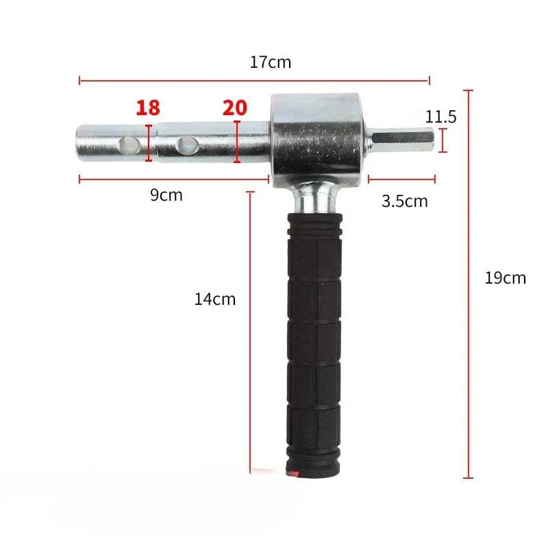 Hex Adapter Ice Auger Drill Adapter Electric Ice Drill Bit Connection Handle Adapter For 18mm And 20mm Quick-connect Couplings