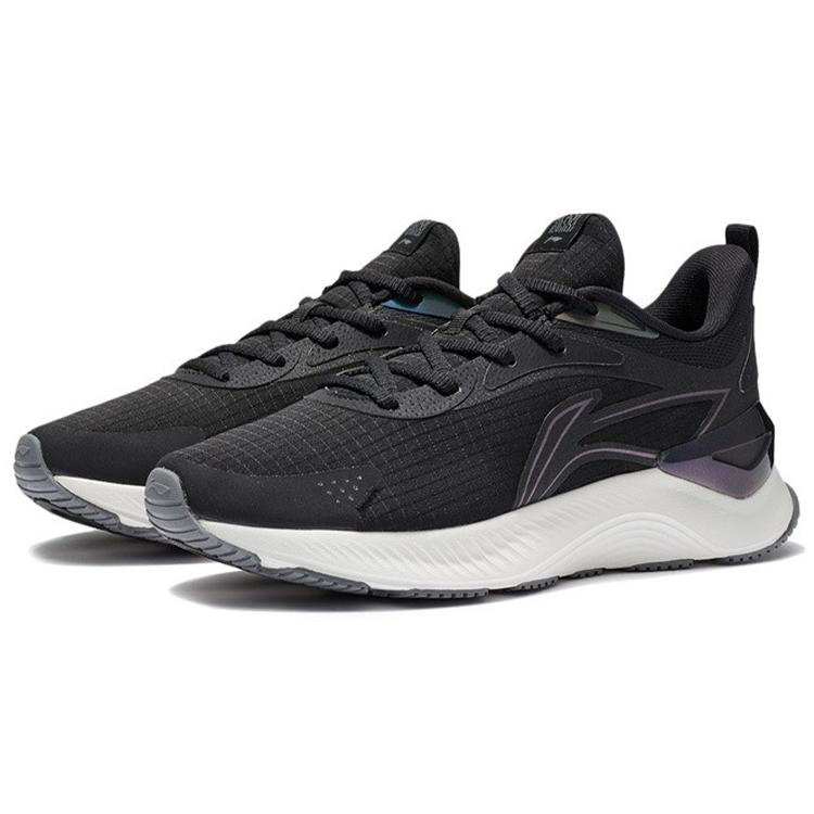 New LINING Running Collection Running Shoes Women's Low Top Black/White ARHS010-5