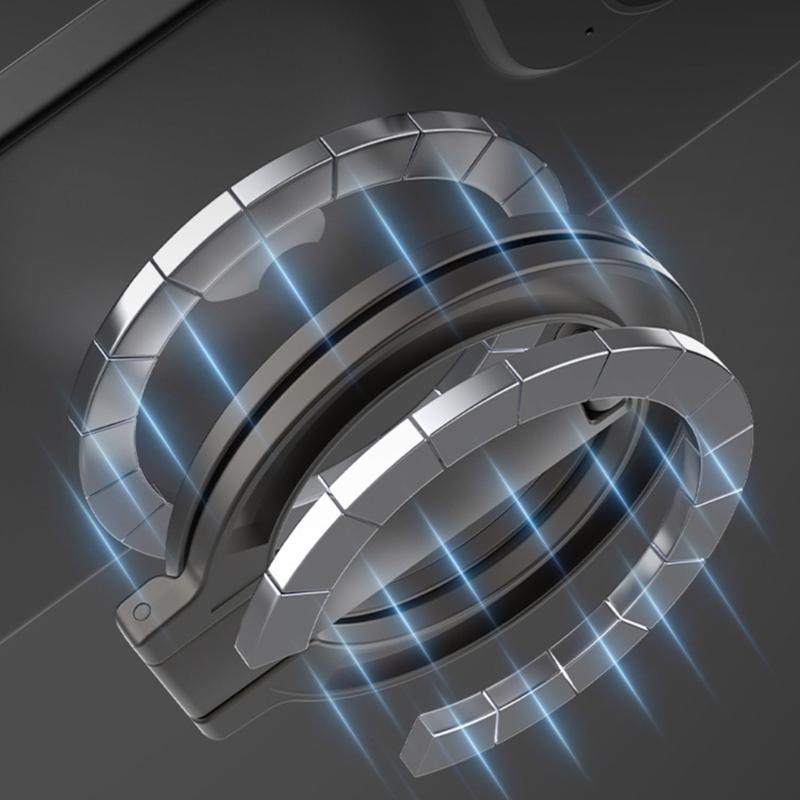 All Metal Magnetic Phone Stand Rack Featuring Double Side Design And Adjustable Angle With Flexible 360 Degree Rotation