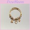 Modisches Herz-Charms-Armband mit verstellbarem Wasserfall-Stil zum Verschenken