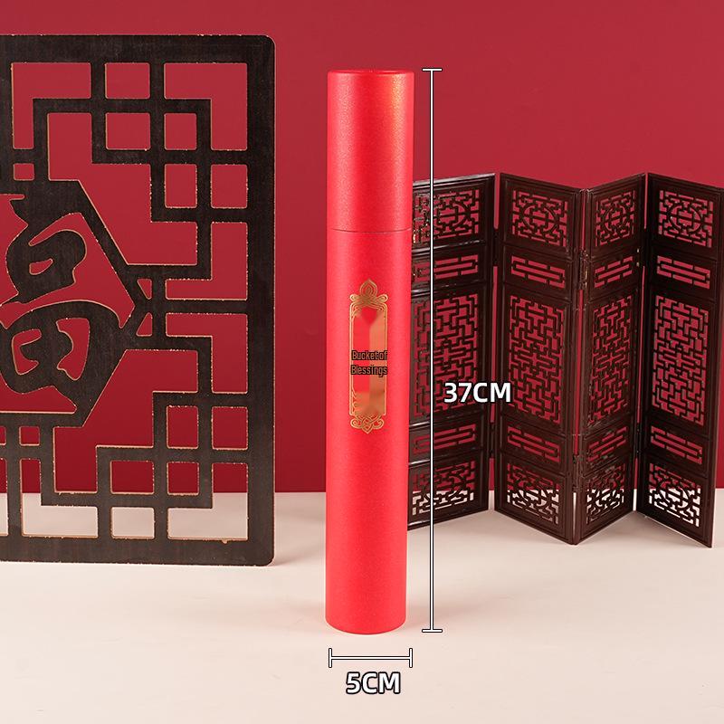 2026 Year of the Horse Red Spring Festival Couplets Gift Box with Custom Hot Stamped Logo.