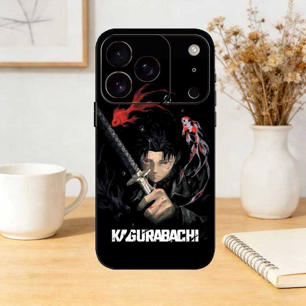Chihiro Dark Anime K-Kagurabachi Phone Case Silicone black Soft For IPhone 17,16,15,14,13,12,11,SE,Plus Pro Max