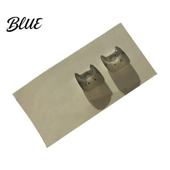 Smooth Stud Earrings 1 Pair No Burrs Lightweight Kitten Design