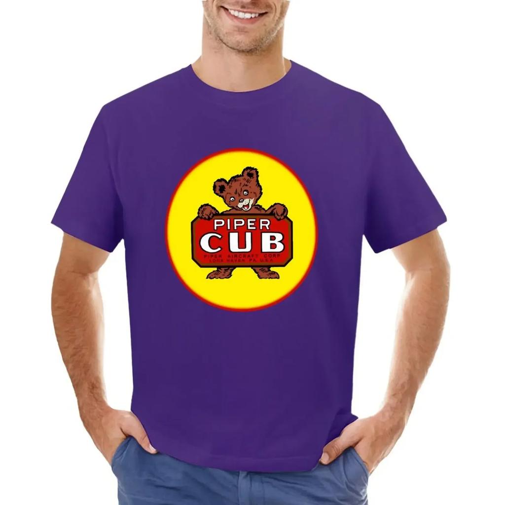 Piper Cub Aircraft T-shirt for a boy boys animal print oversizeds mens graphic t-shirts