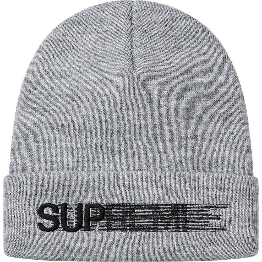 

Supreme Week7 Motion Logo Beanie Motion Logo Knit Hat 20ss Gray