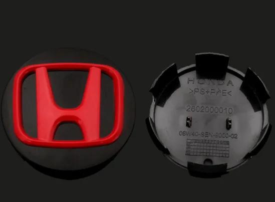 4pcs 58mm 69mm Wheel Center Cap Logo Hub Cover Badge Emblem For Honda Civic City Accord Odyssey Spirior CRV Hrv Jazz CBR HR-V