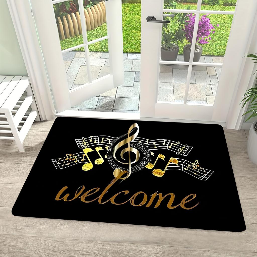 1PC WELCOME charactor Door Mats Kitchen Rugs Non-Slip Pop design Living room Rugs Bath Mat Carpet for Home Sink Laundry Decor