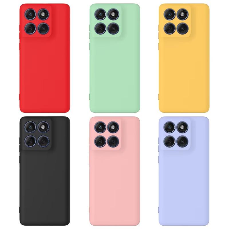 Funda de Silicona Líquida para Motorola Edge 60 Pro a Prueba de Golpes Mate Suave con Cordón para Moto Edge 60 Fusion Stylus Edge 50 Neo