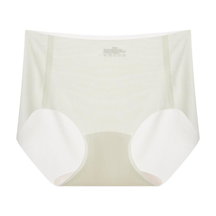 Ice silk seamless underwear summer thin mulberry silk crotch antibacterial mid-waist cool and breathable triangular ice muscle mask pants