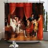 European Style Religious Oil Painting Shower Curtains Art Bathroom Decoration Waterproof Bathtub Home Decor Cloth Curtain Set