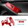 Real Soft Carbon Fiber Sticker For Subaru Crosstrek Impreza 2024 2025 2026 Car Door Window Button Frame Interior Accessories