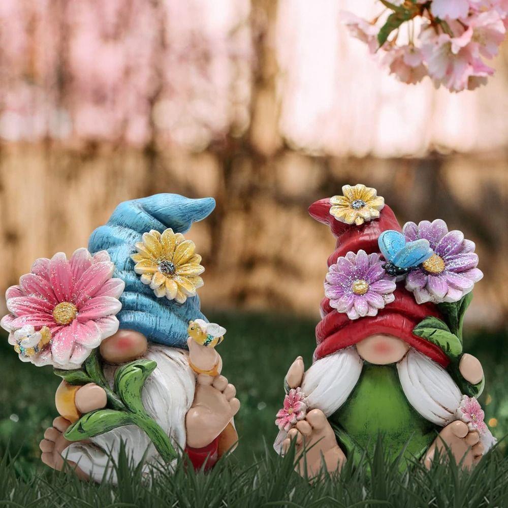 Desk Miniatures Resin Gnome Crafts Funny Ornament Christmas Resin Figure Easter