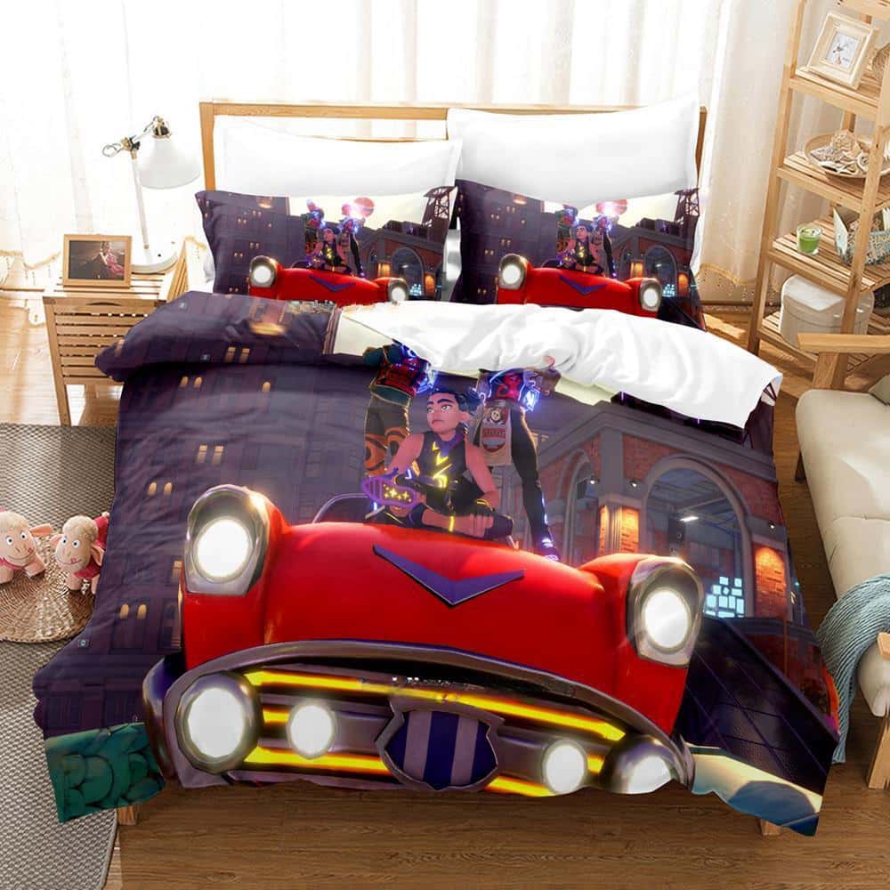 Fashion 3D Print Anime Game Knockout City Bedding Collection Single Twin Full Queen King Size Bed Collection Adult Kid Bedroom Duvetcover Collections