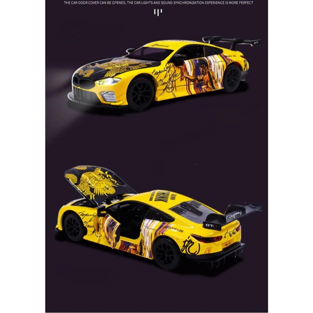 Simulation 1/32 Scale BMW M8 GTE  Aape&EVA Alloy Car Model