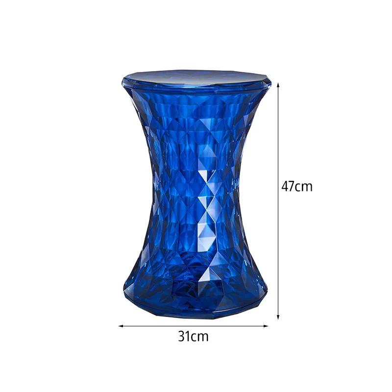 Crystal Stool Simple Colourful Transparent Stool Bathroom Household Shoeshine Stool Creative Ins Short Stools Creative Modern