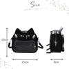 Harujio Ita Bag Schulter Katze Oshikatsu Schwarz und Plüsch Beliebte Tasche Tasche, Design, Klein, Mini, Tasche, Katzenförmig, Weiß, Spielzeug, Beutel, Niedlich, Stilvoll,