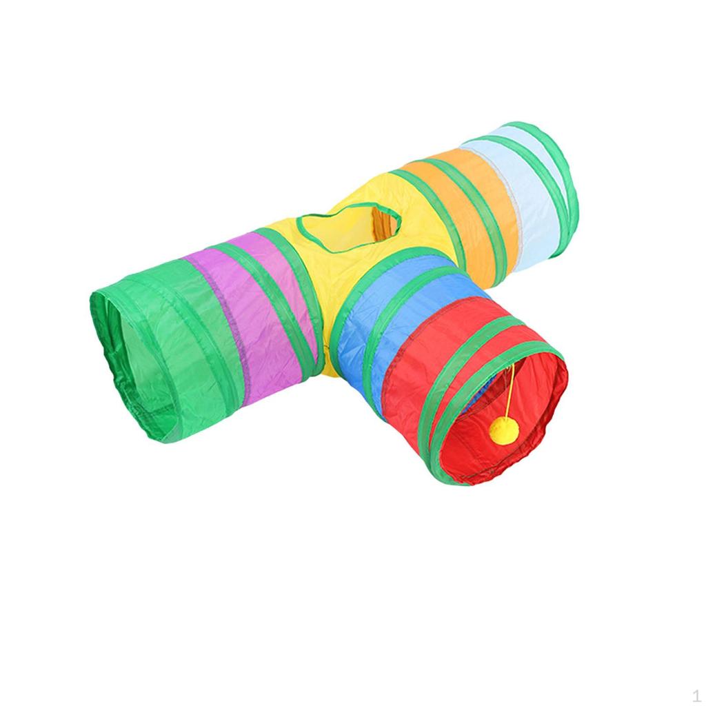 Bunny Tunnel Cat Interactive Toy Practical Portable Pet Tube Foldable for