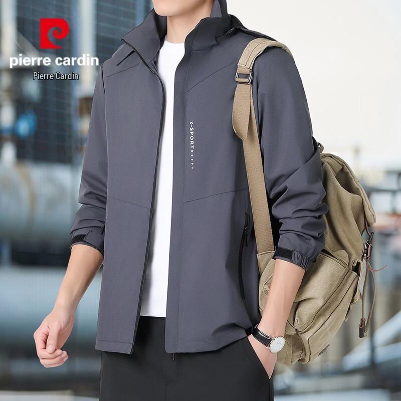 Pierre Cardin Men's Plus Size Outdoor Hooded Jacket