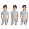3 Stuks Jongens Adaptieve Bodysuit Speciale Behoeften Makkelijk Aan te Trekken Verborgen Rits op de Rug Korte Mouwen Jumpsuit