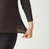 Gunze Hot Magic Warm Innerwear Thin and Seamless High Long Charcoal Size L (MH9445R) - Warm, Moisture-Wicking, Heat-Generating, Hem, Neck, Turtleneck,