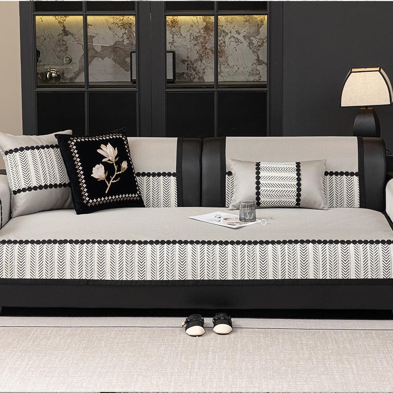 Cool Sofa Cushion, Summer Sofa Cushion, One-Piece Seat Cushion  New Simple And Advanced Feeling Cover Cloth
