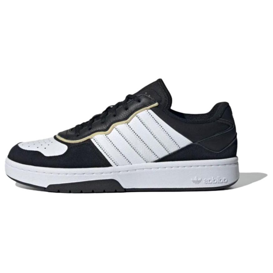 Adidas Originals Courtic Non-Slip Durable Low-Top Skate Shoes Unisex Sneakers Black White JI2555
