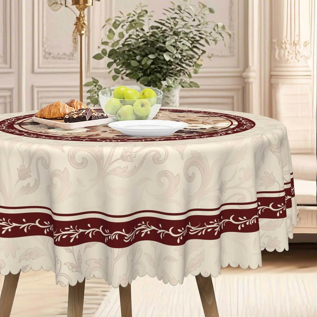 European Retro Flower Pattern Tablecloth, Classical Festival Party Decoration Tablecloth Available In All Seasons, Spring And Summer Decoration