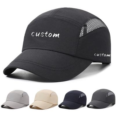 Customized Short Brim Summer Hat Breathable Quick Dry Baseball Outdoor Sun Protection Hat Sport Style Casual Duckbill Cap