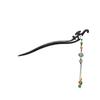 Ancient Style Black Sandalwood Tassel Hairpin for Qipao & Hanfu