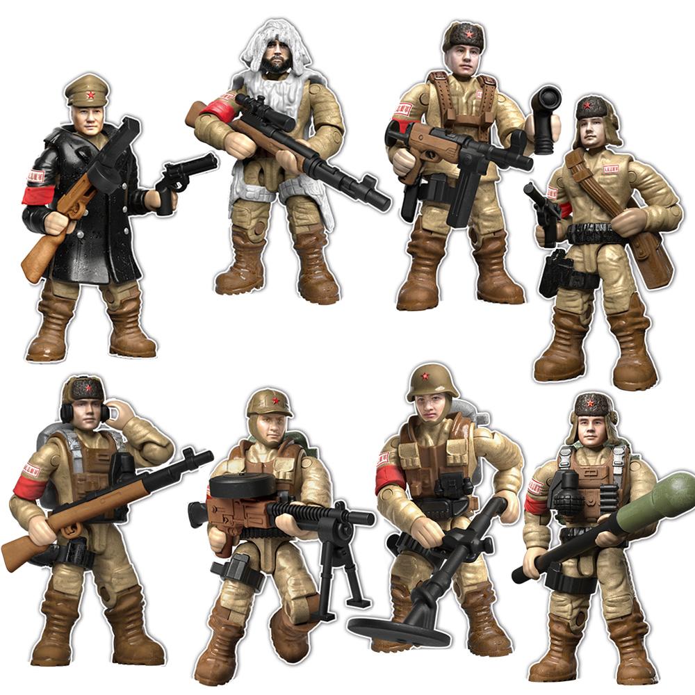 

World War 2 WW2 Army Military Soldiers Special Forces Scale Model Assemble Building Block Set Block Bricks Children s Toys Playsets Gift Present