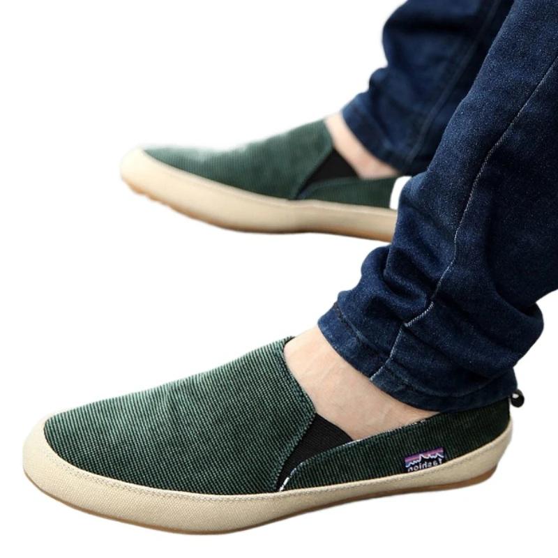 Zapatos de Tela para Hombre Primavera Otoño Calzado ligero casual transpirable Zapatos para caminar antideslizantes Zapatos masculinos cómodos de moda Zapatos