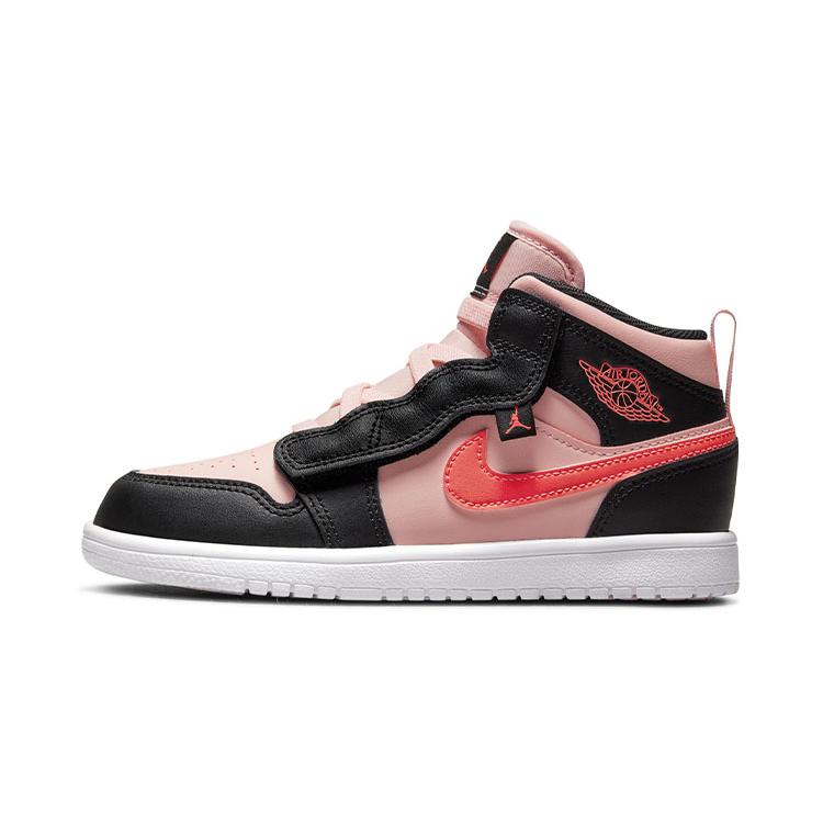 Air Jordan 1 Mid Black Pink Crimson AR6351-604 29.5
