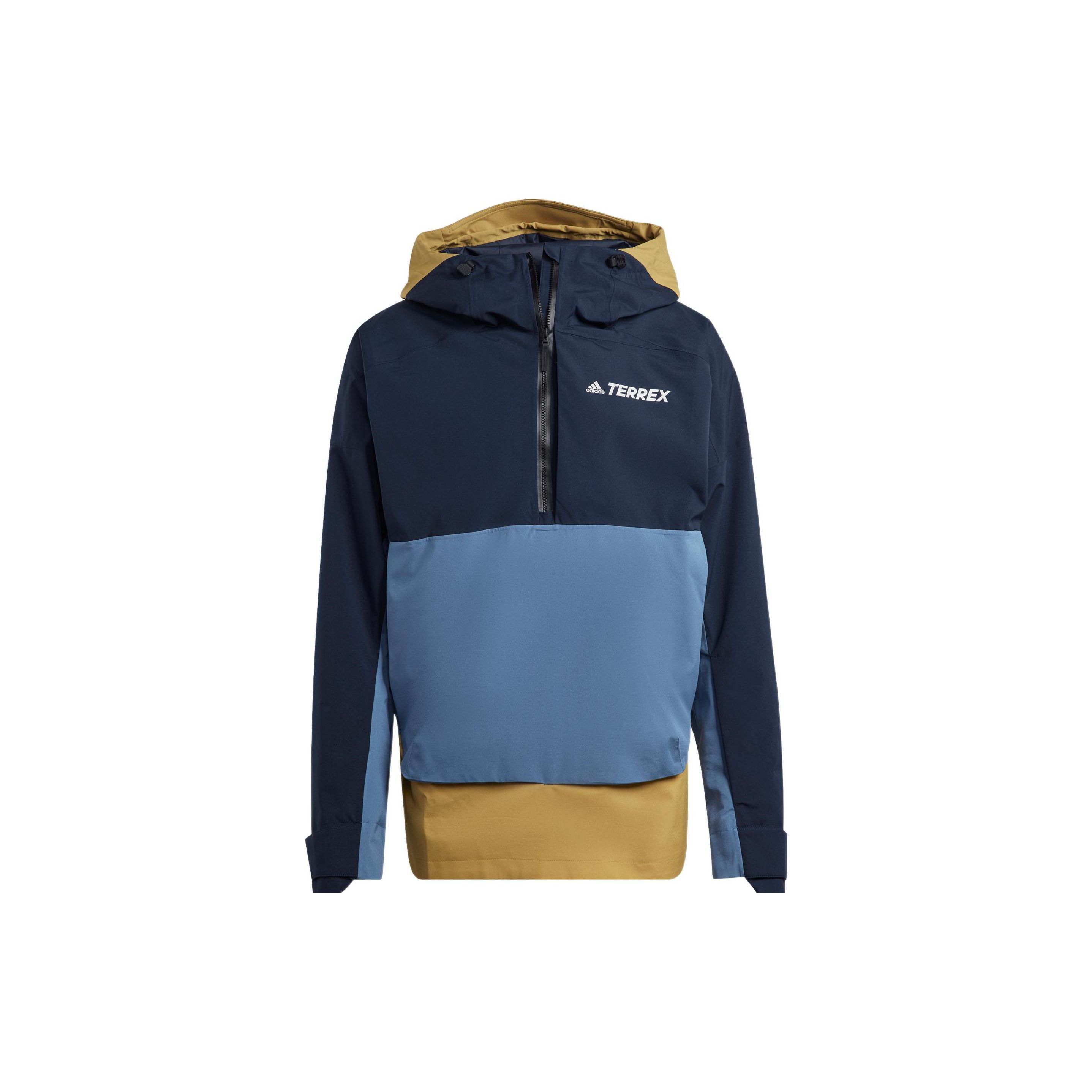 

Adidas Лыжная куртка с цветным логотипом, полумолнией, воротником-стойкой, мужская куртка черного цвета HI5521 XXL