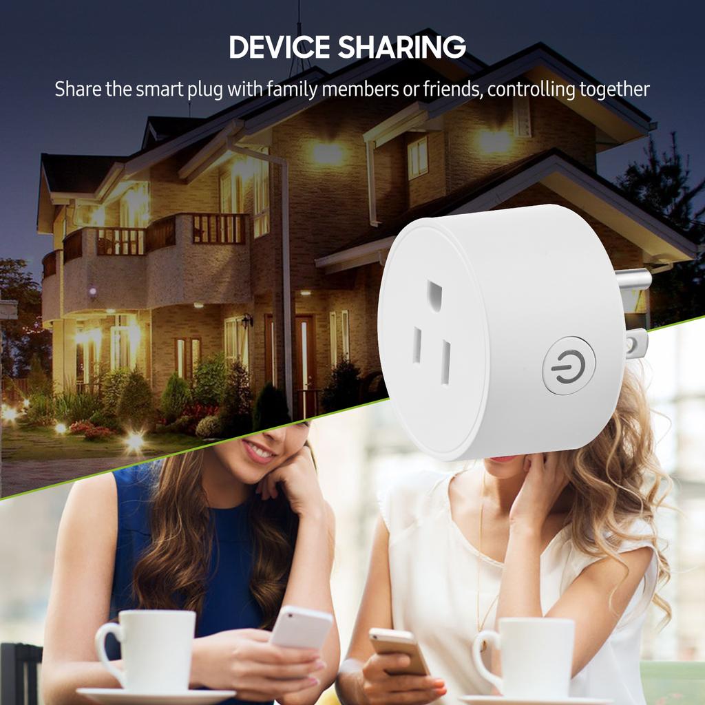 Smart Wi-Fi Plug Wireless Wifi Socket APP Remote Control Voice Control Schedule Function Smart