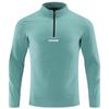 Autumn Outdoor Long Sleeved T-shirt for Men Elastic Breathable Fast Drying Sports and Leisure Half Zip Top for Men