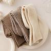 Casual Solid Long Socks Women Simple Retro Cotton Stockings Warm Plush Sleeping Snow Sox Harajuku Thermal Medium Tube Sock