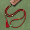 1Pcs Chinese Style Long-style Crossbody Phone Chain Anti-loss Pendant Bead Tassel Phone Chain