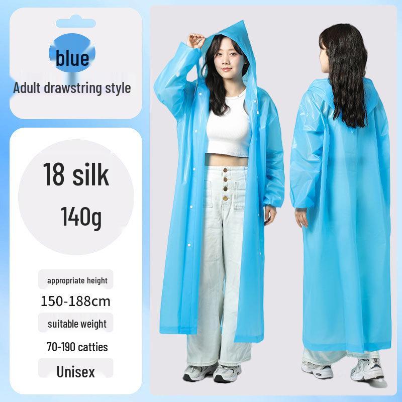 EVA Kids’ Raincoat: Thickened, Explosion-Proof for School, Hiking, Travel - Disposable Outdoor Poncho