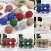 6Pcs 8cm Christmas Ball Ornaments Colorful Christmas Tree Pendants Wedding